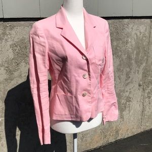 Ralph Lauren Pink Linen blazer, sz 8P